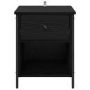 Natskab 2 pcs Sort eg 40 x 42 x 50 cm Konstrueret træ