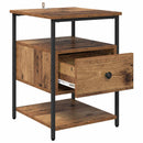 Natskab 2 pcs Gammelt træ 40 x 42 x 56 cm Konstrueret træ