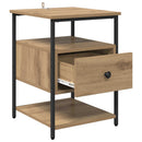 Natskab 2 pcs Artisan Egetræ 40 x 42 x 56 cm Konstrueret træ