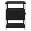 Natskab 2 pcs Sort eg 40 x 42 x 56 cm Konstrueret træ