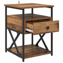 Natskab 2 pcs Gammelt træ 40 x 42 x 55 cm Konstrueret træ