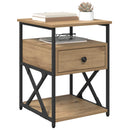 Natskab 2 pcs Artisan Egetræ 40 x 42 x 55 cm Konstrueret træ