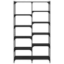 Bogreol Sort eg 100 x 32 x 170 cm Konstrueret træ