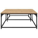 Sofabord 2 stk. Artisan Egetræ 80 x 80 x 35 cm Konstrueret træ