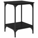 Sofabord Sort eg 40 x 40 x 55 cm Konstrueret træ