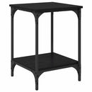 Sofabord Sort eg 40 x 40 x 55 cm Konstrueret træ