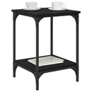 Sofabord Sort eg 40 x 40 x 55 cm Konstrueret træ