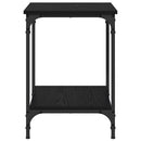 Sofabord Sort eg 40 x 40 x 55 cm Konstrueret træ