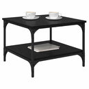Sofabord Sort eg 55 x 55 x 40 cm Konstrueret træ