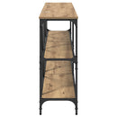 Konsolbord Artisan Egetræ 160 x 30 x 75 cm Konstrueret træ
