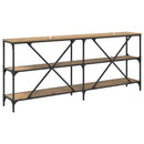 Konsolbord Artisan Egetræ 180 x 30 x 75 cm Konstrueret træ