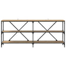 Konsolbord Artisan Egetræ 180 x 30 x 75 cm Konstrueret træ