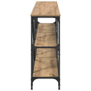 Konsolbord Artisan Egetræ 180 x 30 x 75 cm Konstrueret træ