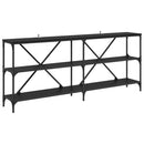 Konsolbord Sort eg 180 x 30 x 75 cm Konstrueret træ