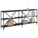 Konsolbord Sort eg 180 x 30 x 75 cm Konstrueret træ