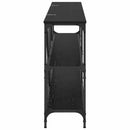 Konsolbord Sort eg 180 x 30 x 75 cm Konstrueret træ