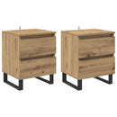Natskab 2 pcs Artisan Egetræ 40 x 35 x 50 cm Konstrueret træ