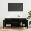 TV-skab Sort eg 104 x 35 x 50 cm Konstrueret træ