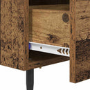 Natskab 2 pcs Gammelt træ 40 x 35 x 47,5 cm Konstrueret træ