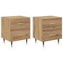 Natskab 2 pcs Artisan Egetræ 40 x 35 x 47,5 cm Konstrueret træ