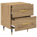 Natskab 2 pcs Artisan Egetræ 40 x 35 x 47,5 cm Konstrueret træ