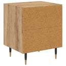 Natskab 2 pcs Artisan Egetræ 40 x 35 x 47,5 cm Konstrueret træ