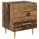 Natskab 2 pcs Gammelt træ 40 x 35 x 47,5 cm Konstrueret træ