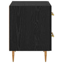 Natskab med skuffe Sort eg 40 x 35 x 47,5 cm Konstrueret træ