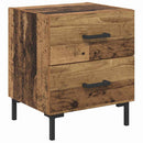 Natskab 2 pcs Gammelt træ 40 x 35 x 47,5 cm Konstrueret træ