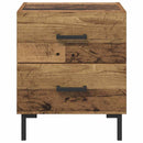 Natskab 2 pcs Gammelt træ 40 x 35 x 47,5 cm Konstrueret træ