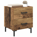 Natskab 2 pcs Gammelt træ 40 x 35 x 47,5 cm Konstrueret træ