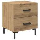 Natskab 2 pcs Artisan Egetræ 40 x 35 x 47,5 cm Konstrueret træ