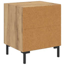 Natskab 2 pcs Artisan Egetræ 40 x 35 x 47,5 cm Konstrueret træ