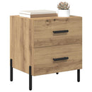 Natskab 2 pcs Artisan Egetræ 40 x 35 x 47,5 cm Konstrueret træ