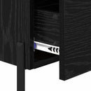 Natskab 2 pcs Sort eg 40 x 35 x 47,5 cm Konstrueret træ