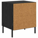 Natskab 2 pcs Sort eg 40 x 35 x 47,5 cm Konstrueret træ