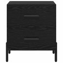 Natskab 2 pcs Sort eg 40 x 35 x 47,5 cm Konstrueret træ