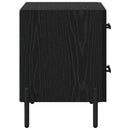 Natskab 2 pcs Sort eg 40 x 35 x 47,5 cm Konstrueret træ
