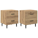 Natskab 2 pcs Artisan Egetræ 40 x 35 x 47,5 cm Konstrueret træ