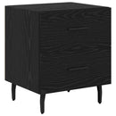 Natskab 2 pcs Sort eg 40 x 35 x 47,5 cm Konstrueret træ