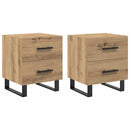 Natskab 2 pcs Artisan Egetræ 40 x 35 x 47,5 cm Konstrueret træ