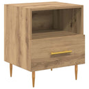 Sengebord 2 pcs Brun 40 x 35 x 47,5 cm Konstrueret træ