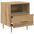 Sengebord 2 pcs Brun 40 x 35 x 47,5 cm Konstrueret træ