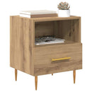 Sengebord 2 pcs Brun 40 x 35 x 47,5 cm Konstrueret træ
