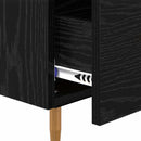Sengebord 2 pcs Sort 40 x 35 x 47,5 cm Konstrueret træ