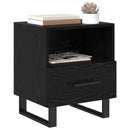 Natskab 2 pcs Sort eg 40 x 35 x 47,5 cm Konstrueret træ