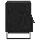 Natskab 2 pcs Sort eg 40 x 35 x 47,5 cm Konstrueret træ