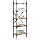Bogreol Gammelt træ 56 x 32 x 174 cm Konstrueret træ