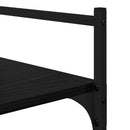 Bogreol Sort eg 56 x 32 x 174 cm Konstrueret træ