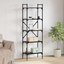 Bogreol Sort eg 56 x 32 x 174 cm Konstrueret træ